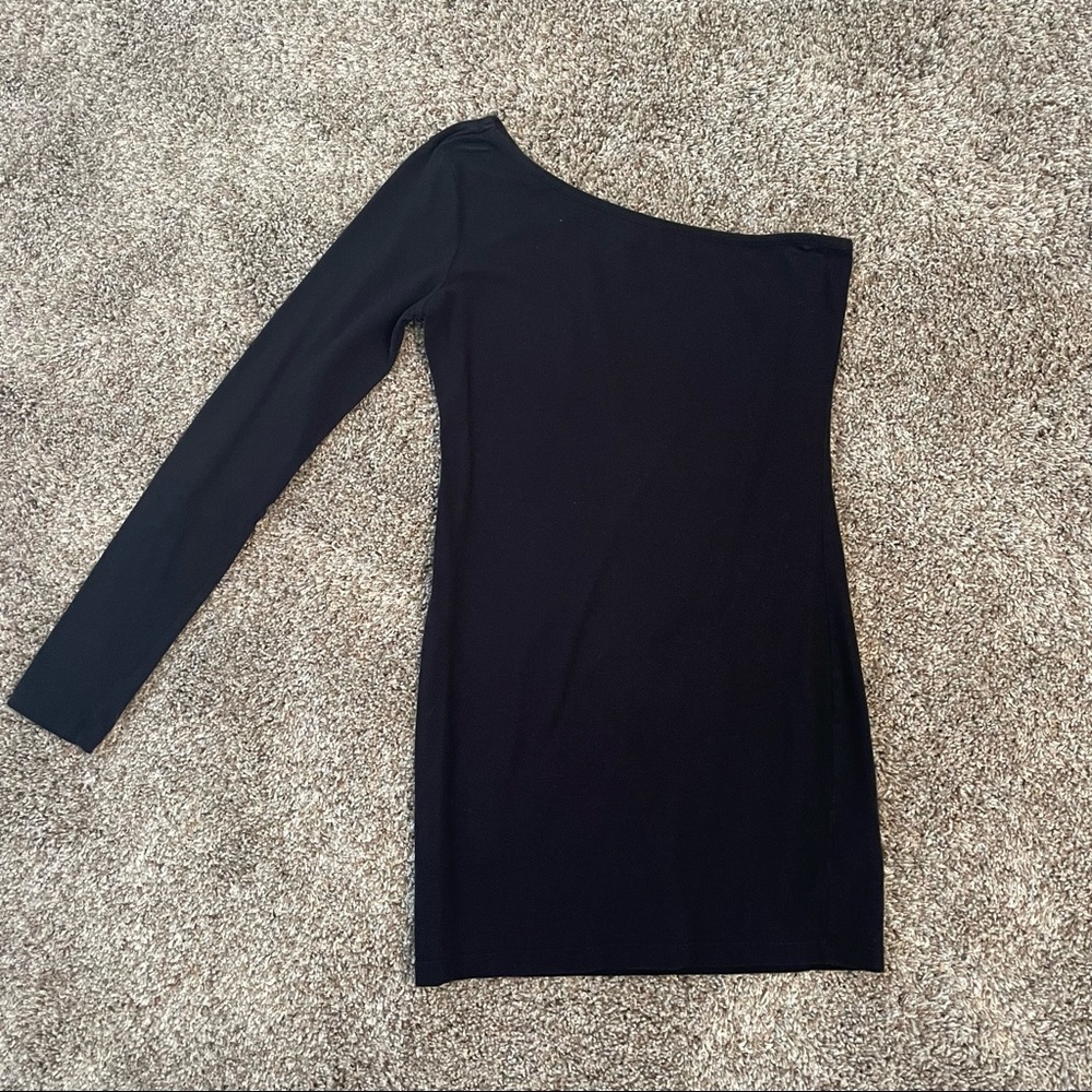 Black One Sleeve Dress